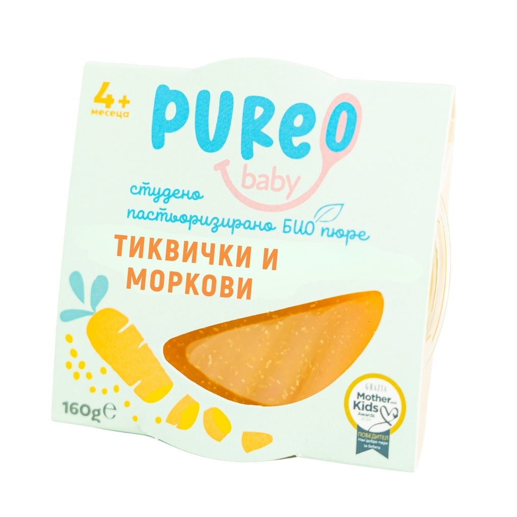 Био пюре тиквичка и морков