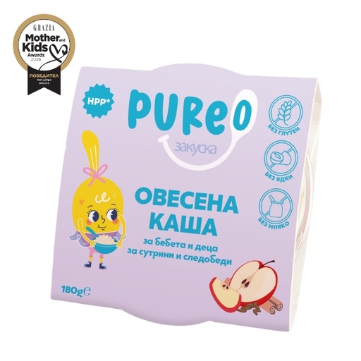 [4071.180] Овесена каша с ябълки, канела и ленено семе